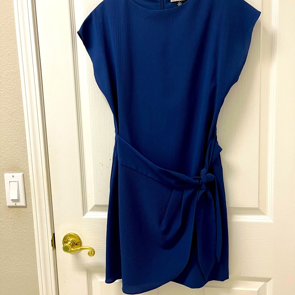 H by Halston Blue Wrap Dress